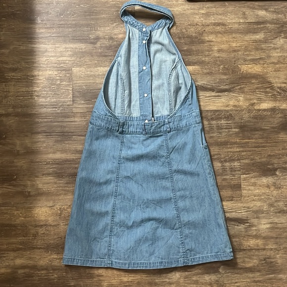 Free People Sami Denim Halter Minidress - Picture 4 of 5